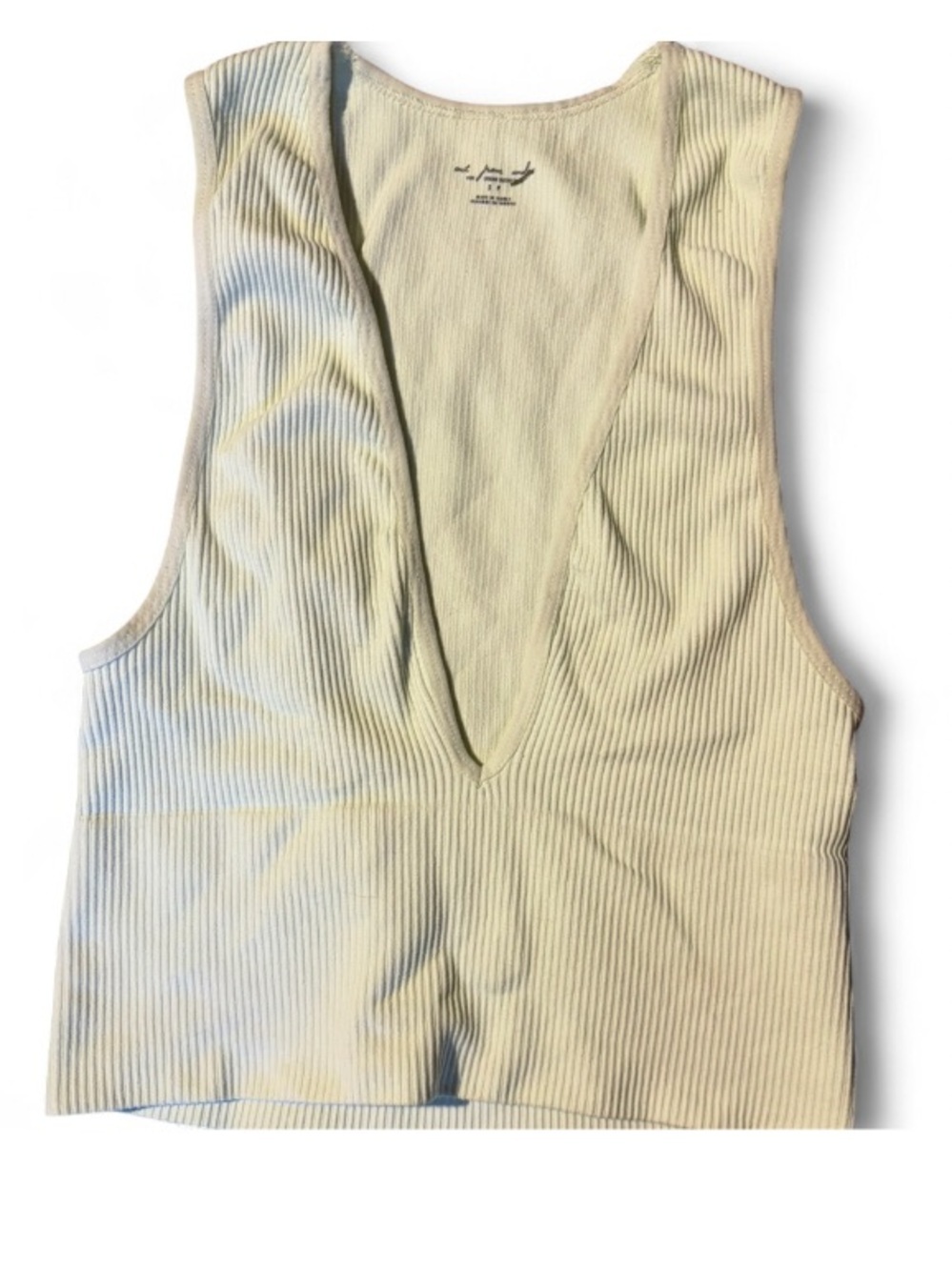 Out From Under Urban Outfitters Ribbed light mint Tank Top S - Picture 1 of 3